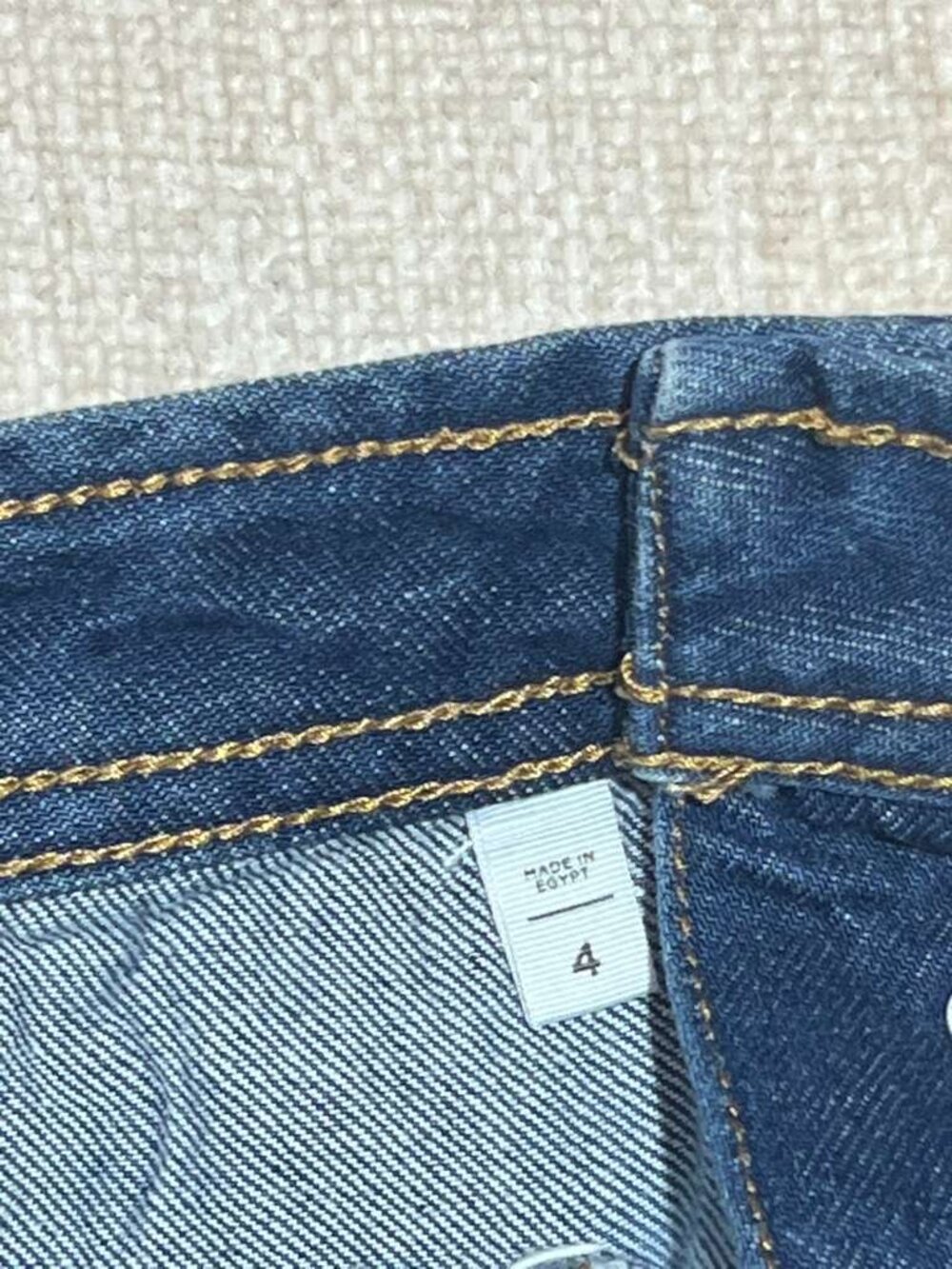 LOFT Denim Button Front Mini Skirt Size 4 - Picture 7 of 8